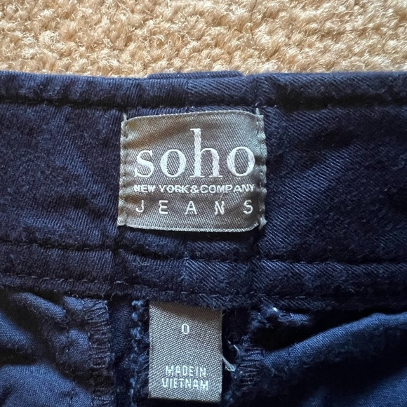 Soho Dark Blue Women's Shorts - Picture 3 of 3